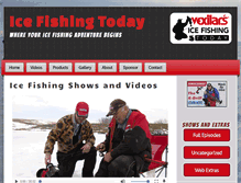 Tablet Screenshot of icefishingtoday.com